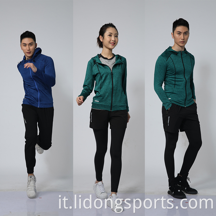 2021 Lidong Wholesale Men Custom Plain Track si adatta alla tuta da allenamento sportiva di alta qualità